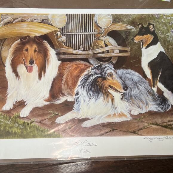 The Collection Collies"Signed Print by Phyllis Jawicki Numbers 25/100 Certified - Picture 5 of 10